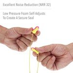 High Visibility Disposable Foam Earplugs - 100 Pairs