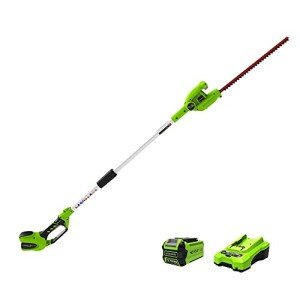 Greenworks 40V Cordless 20" Hedge Trimmer Bundle