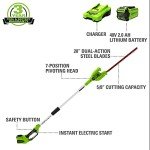 Greenworks 40V Cordless 20" Hedge Trimmer Bundle