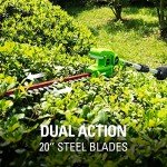 Greenworks 40V Cordless 20" Hedge Trimmer Bundle
