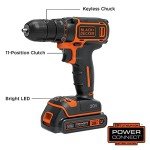 BLACK+DECKER 20V Cordless Drill LD120VA 3/8
