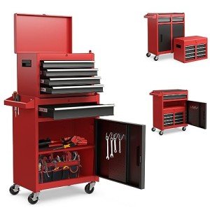 Goplus 5-Drawer Rolling Tool Chest Organizer