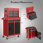 Goplus 5-Drawer Rolling Tool Chest Organizer