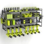 SUNALLY Heavy Duty Power Tool Organizer Rack