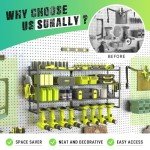 SUNALLY Heavy Duty Power Tool Organizer Rack