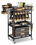Rolling Tool Organizer with Wheels for Drills
