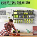 SUNALLY Heavy Duty Power Tool Organizer Rack