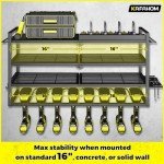Power Tool Organizer with Charging Station & Wall Mount