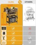 Rolling Tool Organizer with Wheels for Drills