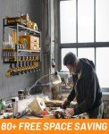 Power Tool Wall Organizer with Drill Holders