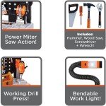 Black+Decker Kids Power Tools Workbench & Toolbox