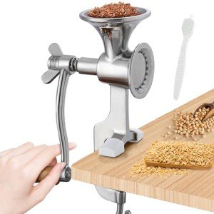 Stainless Steel Manual Grain Mill and Spice Grinder