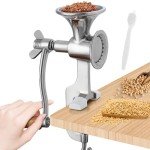 Stainless Steel Manual Grain Mill and Spice Grinder