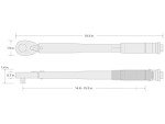 TEKTON 1/2 Inch Micrometer Torque Wrench 10-150 ft-lb
