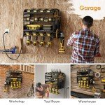 Power Tool Organizer Wall Mount with Charging Station