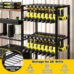 Power Tool Organizer with Charging Station & Wheels