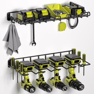 Amoowis Heavy-Duty Power Tool Organizer with Shelves