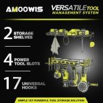 Amoowis Heavy-Duty Power Tool Organizer with Shelves