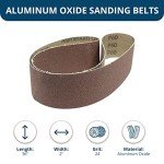 Aluminum Oxide Sanding Belts 2" x 36" (10 Pack)