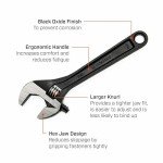 Crescent 6" Black Adjustable Wrench AT26VS