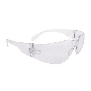 Radians Clear Scratch-Resistant Wraparound Safety Glasses