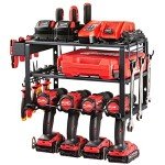 3-Layer Wall Mount Power Tool Organizer Holder