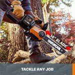 Worx 40V 14" Cordless Chainsaw with Auto-Tension