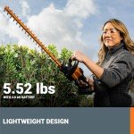 Worx 20V 22" Cordless Hedge Trimmer with Battery