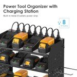 Modular Power Tool Organizer with Charging Station