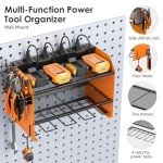 Modular Power Tool Organizer with Charging Station