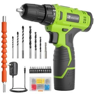 12V Cordless Pink Drill and Screwdriver Set