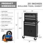 Olympia Tools 20-inch Rolling Tool Chest with 5 Drawers