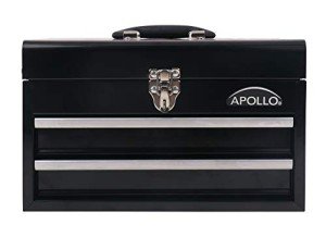 Apollo Tools 14-Inch Heavy-Duty Steel Tool Box