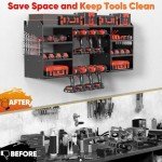 POKIPO Heavy Duty Power Tool Organizer Rack