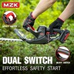 MZK 22.4" Cordless Hedge Trimmer with Battery