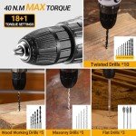 20V Cordless Drill Tool Kit with Battery