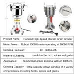 Homend 300g High-Speed Electric Grain Mill Grinder