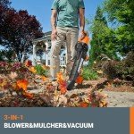 WORX 12 Amp 3-in-1 Leaf Blower/Vacuum/Mulcher
