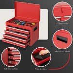 5-Drawer Rolling Tool Chest with Lockable Wheels