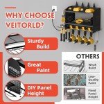 Veitorld Wall-Mounted Power Tool Organizer with Charging Station