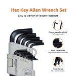 Hex Key Allen Wrench Long Arm Set, 26 Pieces