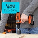 BLACK+DECKER 20V MAX Cordless Drill and Light