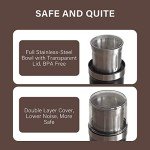 Electric Herb and Spice Grinder with Removable Bowl
