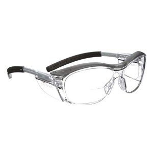 3M Nuvo Safety Glasses with Readers, Gray Frame