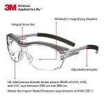 3M Nuvo Safety Glasses with Readers, Gray Frame