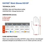 KAYGO PU Coated Work Gloves - 12 Pairs