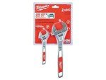 2-Piece Adjustable Wrench Set, 150mm & 250mm