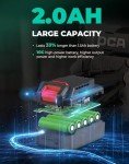 DCA 20V Cordless Power Drill with Battery and Kit