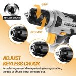 DEKOPRO 8V Cordless Drill & 42-Piece Accessory Set