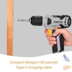 DEKOPRO 8V Cordless Drill & 42-Piece Accessory Set
